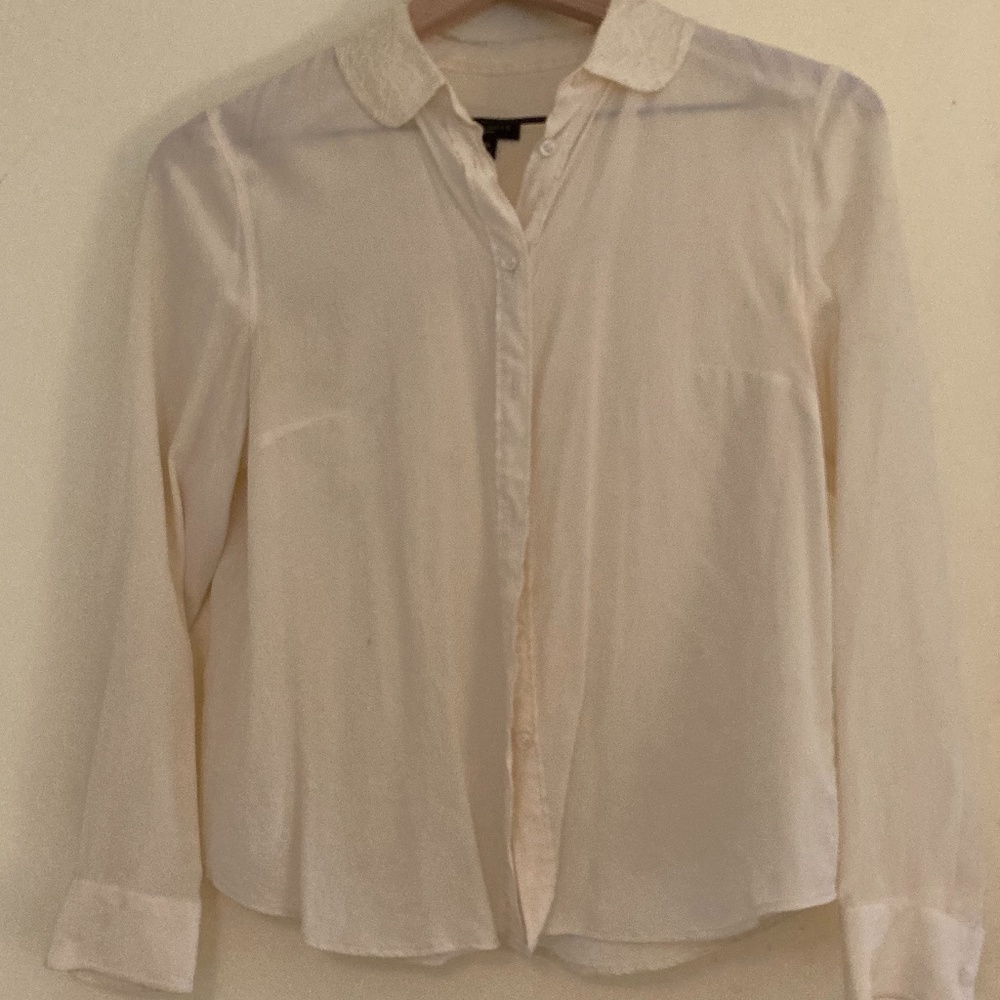 White womens dress blouse